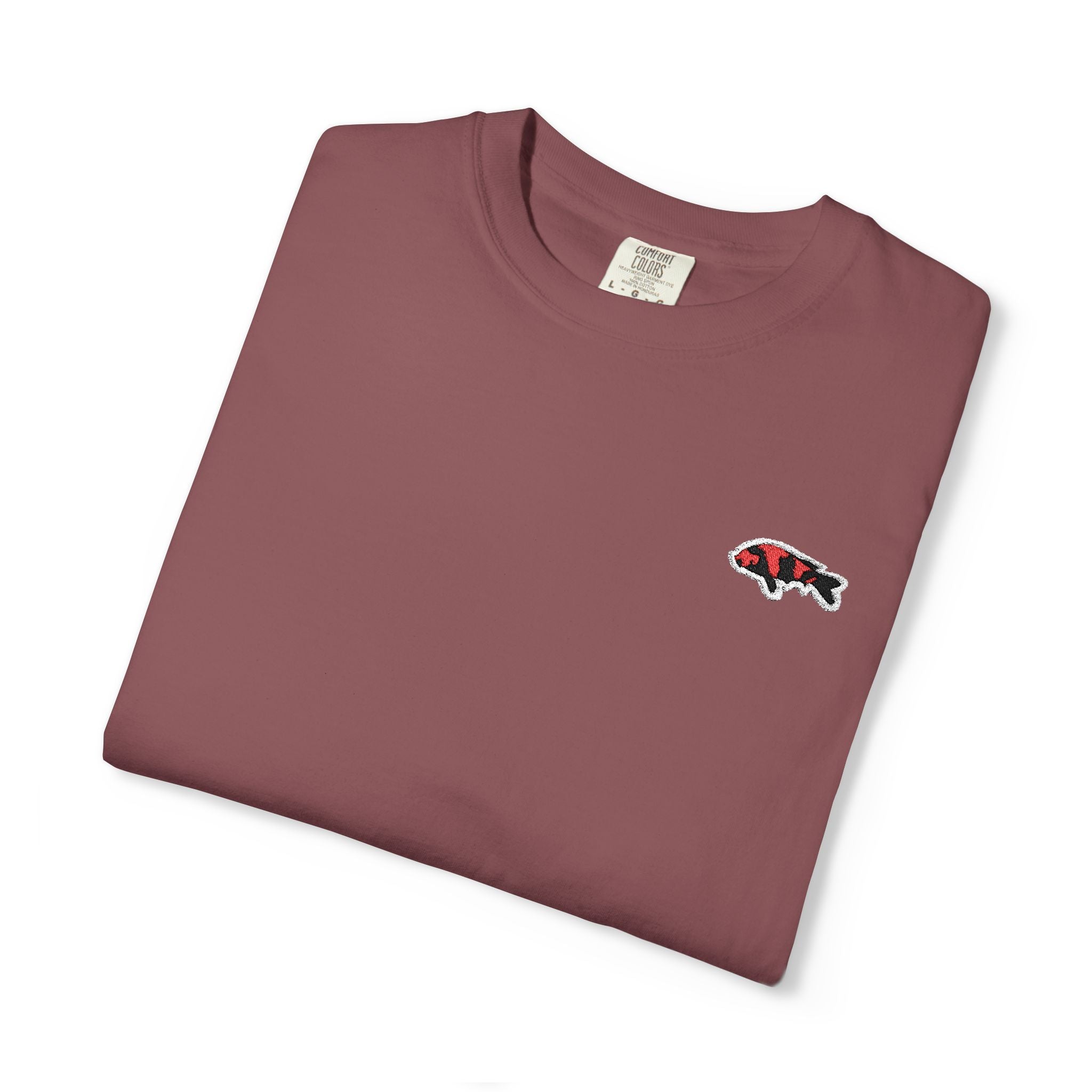 Embroidered Japanese Koi Fish T-Shirt