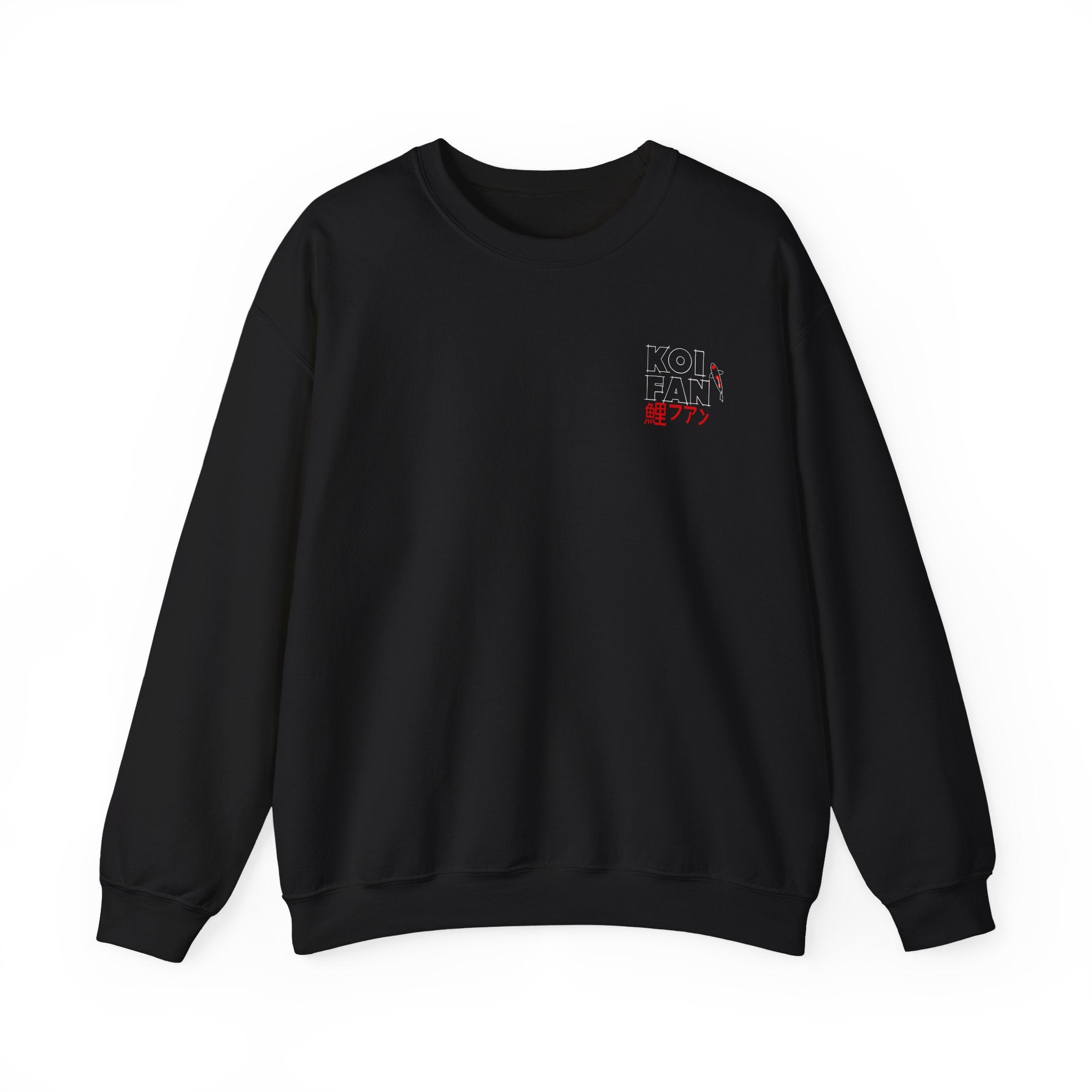 Koi Karp Graphic Crewneck Sweatshirt — Japanese Koi Fish Design