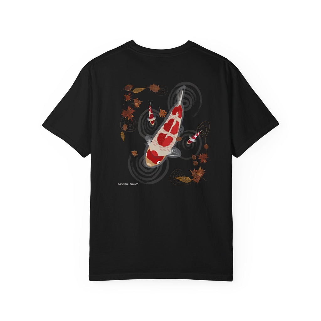 Koi Fish T-Shirt — 'Zero Koi Given' Garment-Dyed Tee