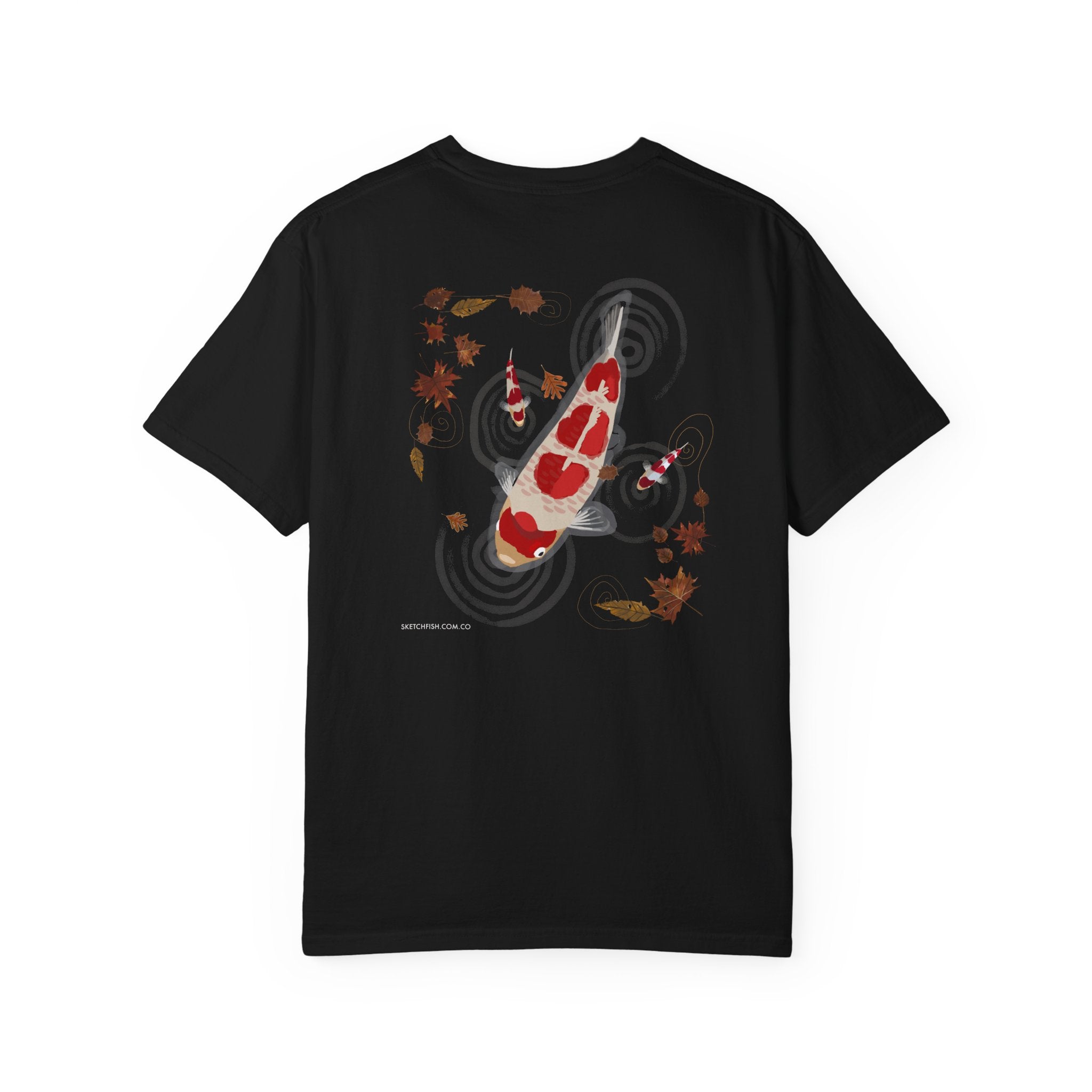 Koi Fish T-Shirt — 'Zero Koi Given' Garment-Dyed Tee