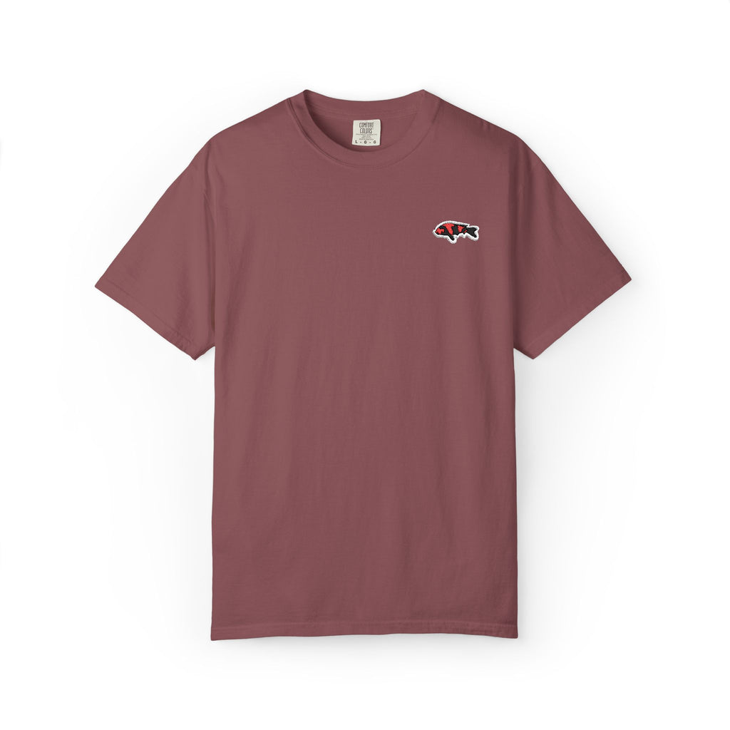 Embroidered Japanese Koi Fish T-Shirt