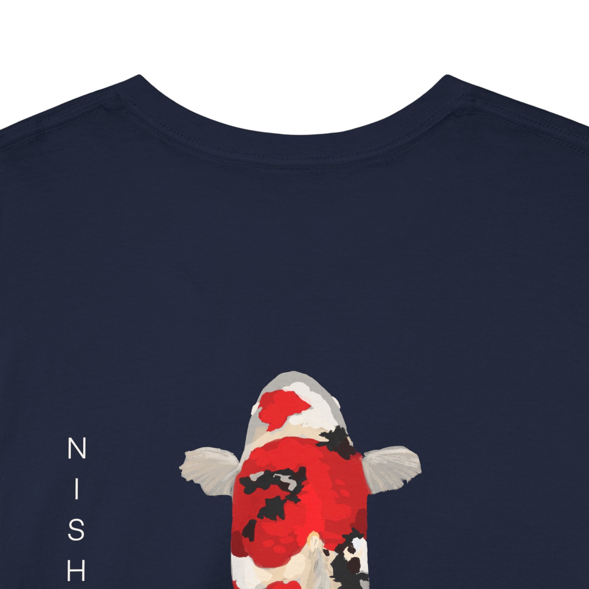Koi Fish Graphic Tee for Nature Lovers, Relaxed Fit Unisex Cotton Shirt, Perfect Gift for Aquatic Art Fans, Outdoor Events, Everyday Wear
