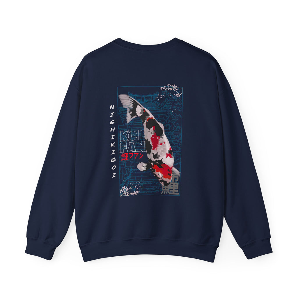 Koi Fan Graphic Crewneck Sweatshirt