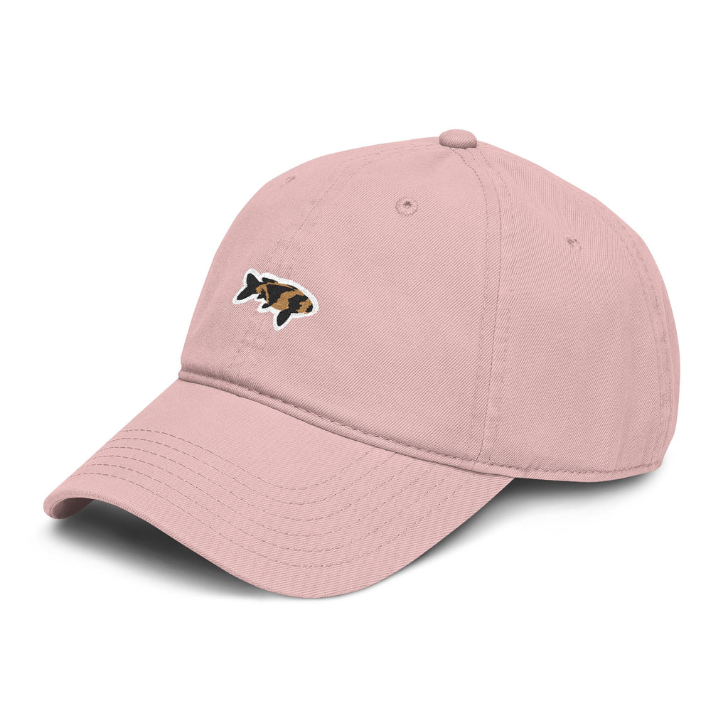 Koi Fish Embroidered Washed Baseball Cap