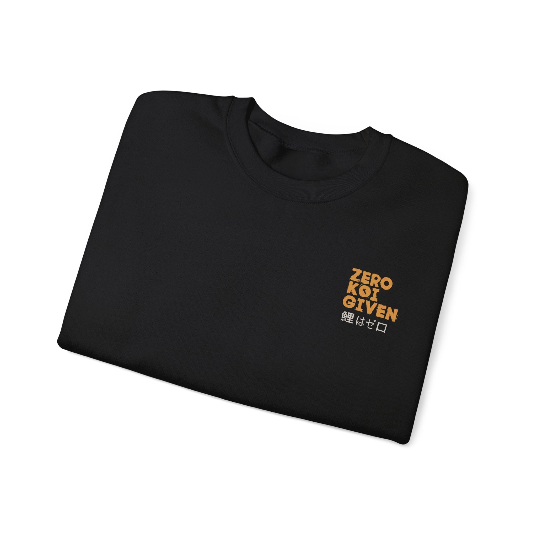 Sweatshirt — 'Zero F***s Given' Retro Japanese Temple Graphic Crewneck