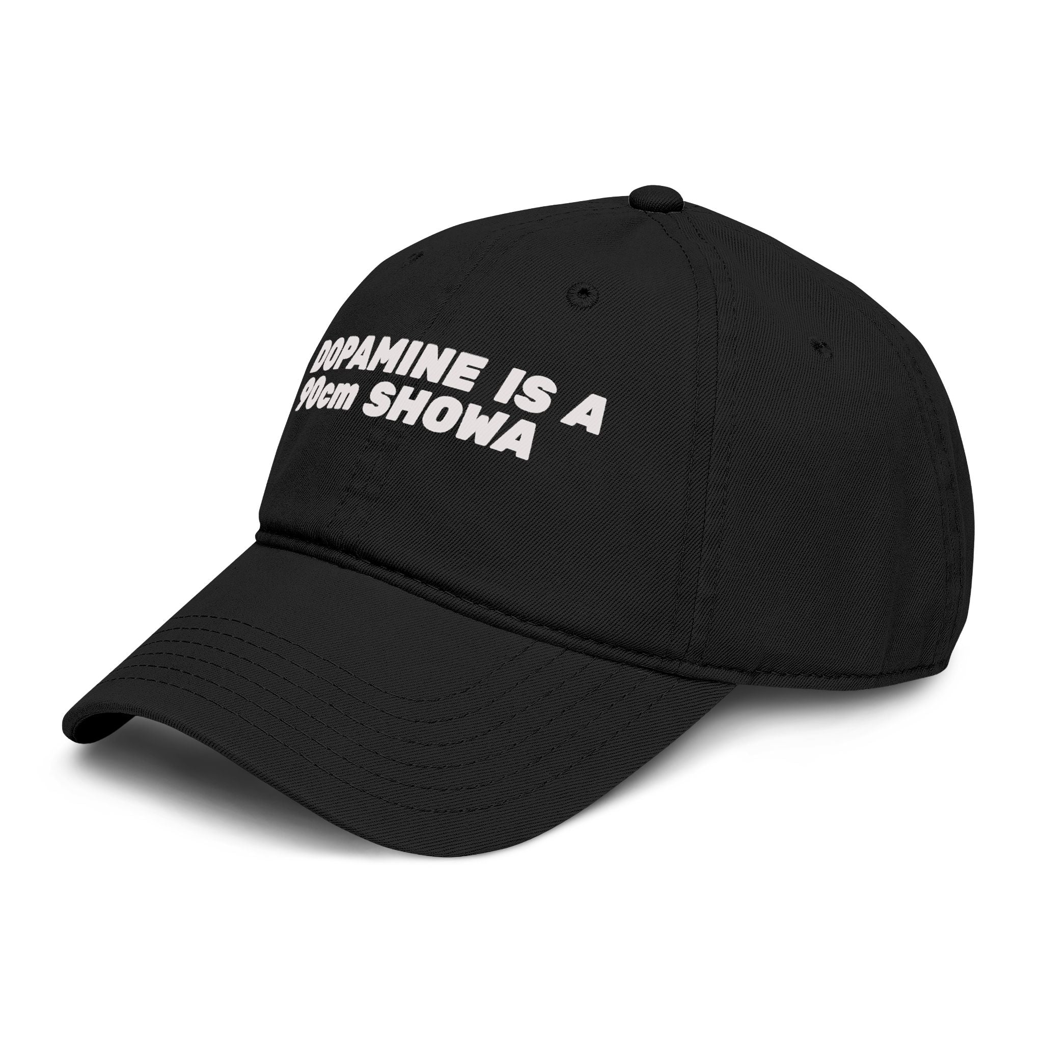 Dopamine Is a 90cm Showa Washed Baseball Cap — Retro Cute Embroidered Dad Hat