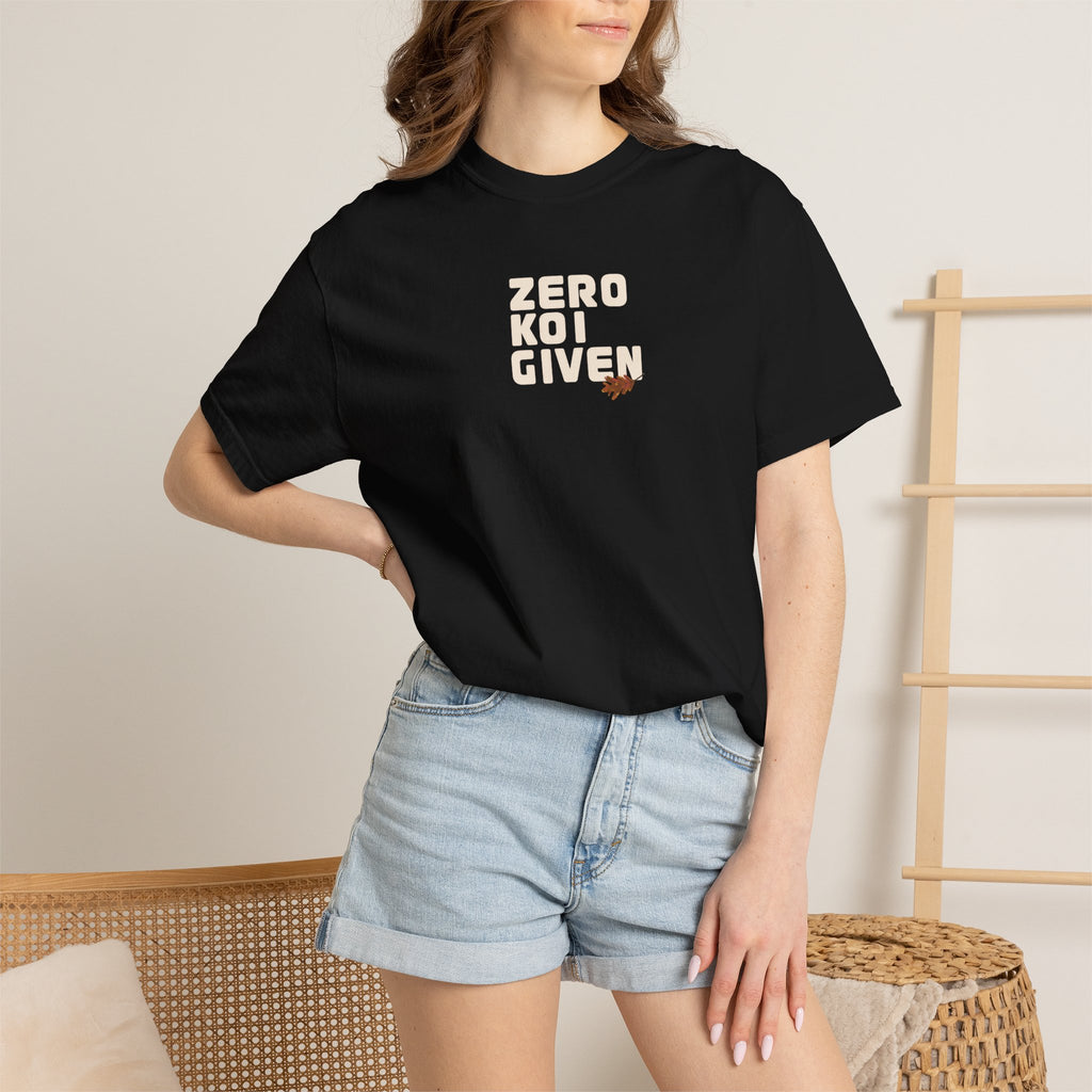 Koi Graphic T-Shirt — "Zero Koi Given" Japanese Koi Fish Tee