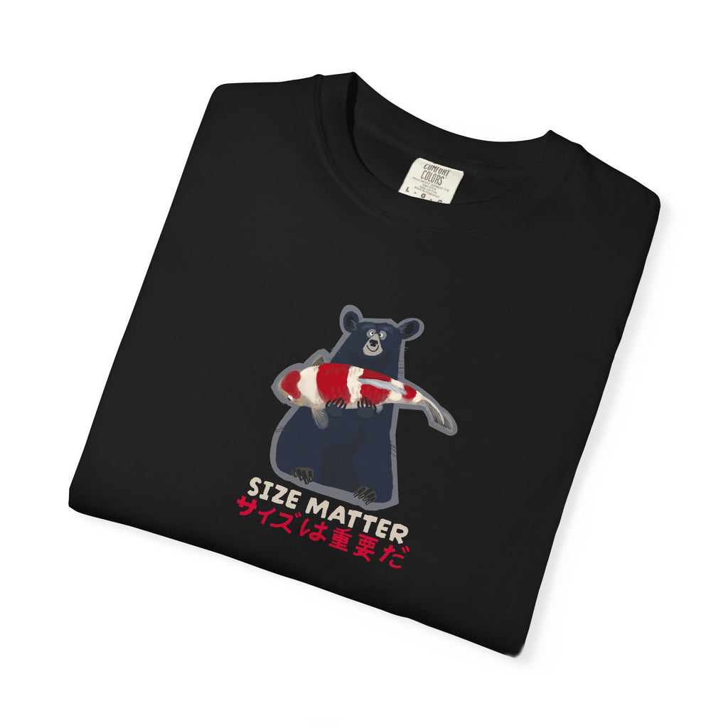 T-Shirt — 'Size Matters' Bear with KOHAKU KOI