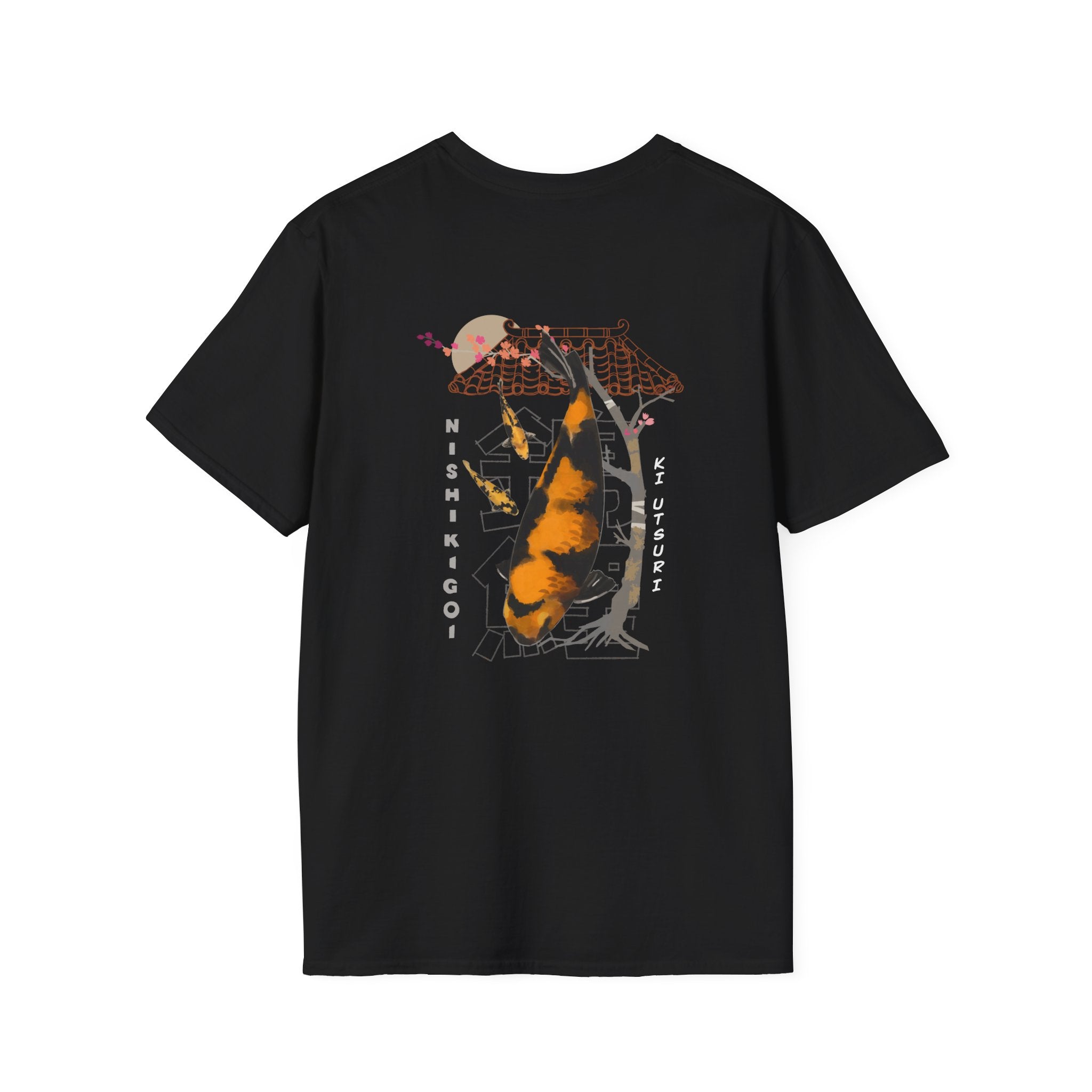Zero Koi Given T‑Shirt — Japanese Streetwear Graphic Tee with Koi & Temple