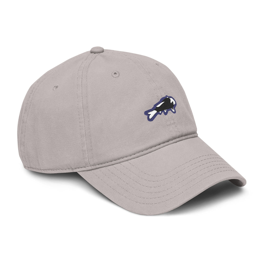 Embroidered Japanese Koi Fish Baseball Cap / Minimalist Logo Design Hat