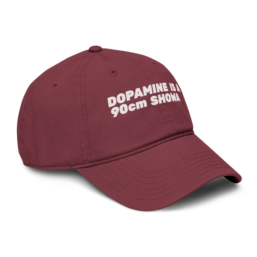 Dopamine Is a 90cm Showa Washed Baseball Cap — Retro Cute Embroidered Dad Hat