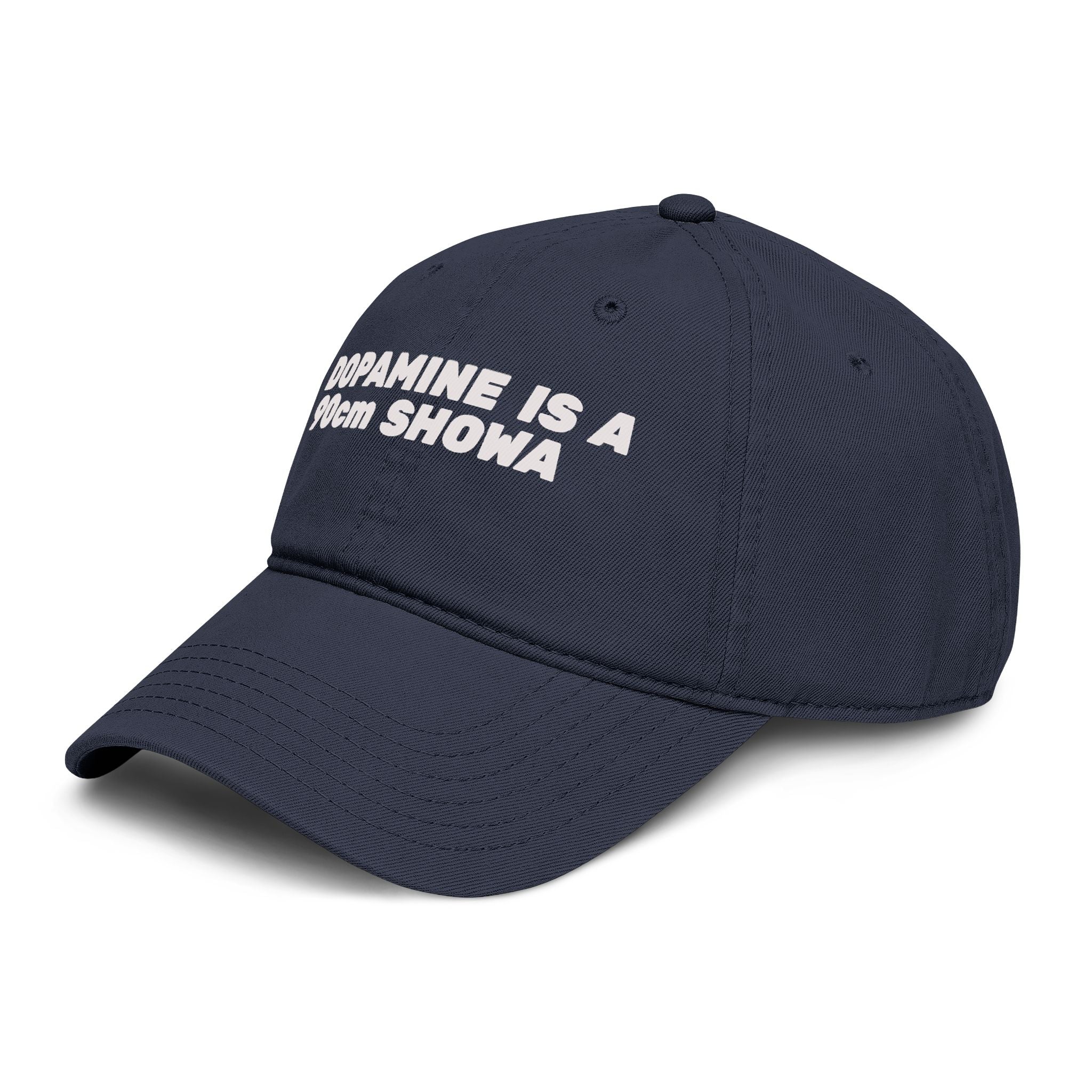 Dopamine Is a 90cm Showa Washed Baseball Cap — Retro Cute Embroidered Dad Hat